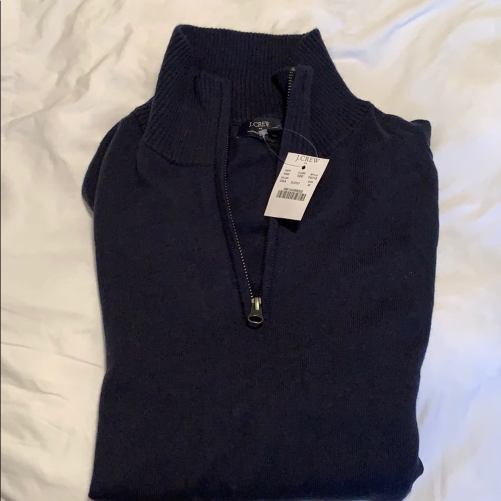 J crew quarter zip sweater